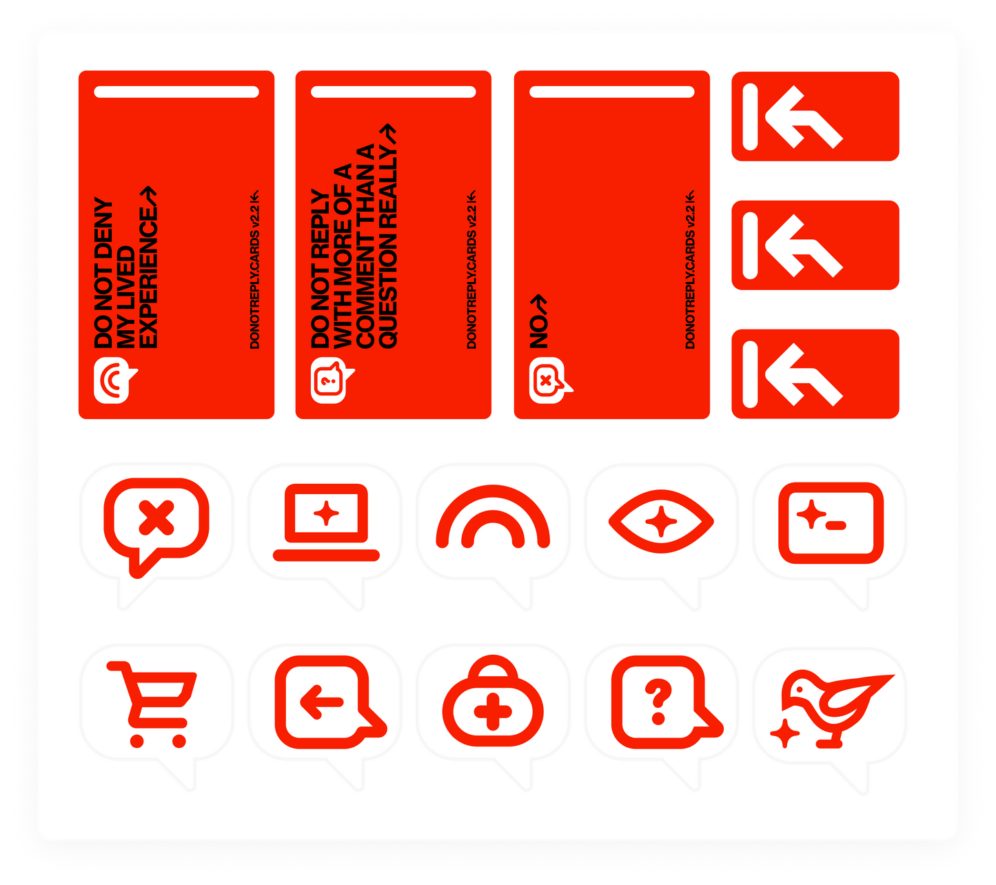 DO NOT REPLY STICKERS↱ v.2.0-SKU-003