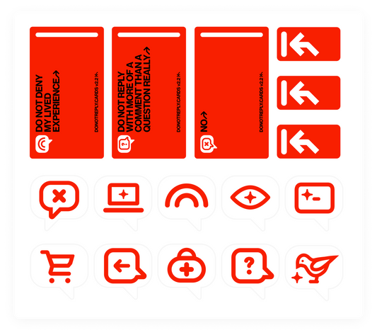 DO NOT REPLY STICKERS↱ v.2.0-SKU-003