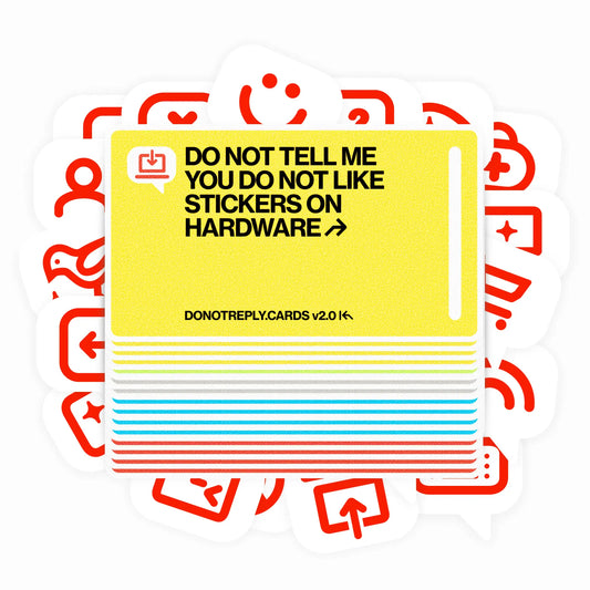 DO NOT REPLY STICKERS ↱