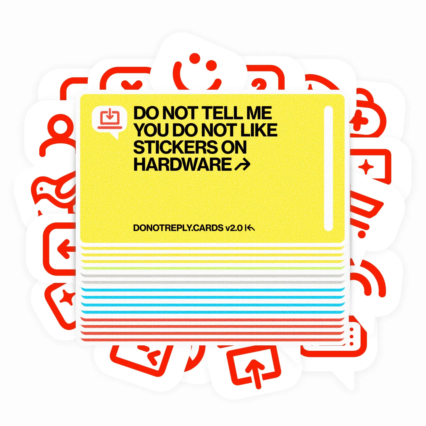 DO NOT REPLY STICKERS ↱
